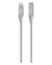 Кабел ttec - AlumiCable, USB-C/Lightning, 1.5 m, сив